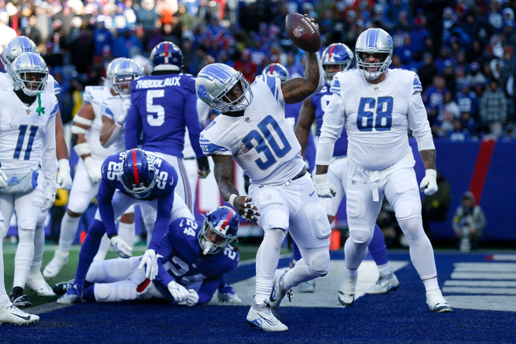 APTOPIX Lions Giants Football
